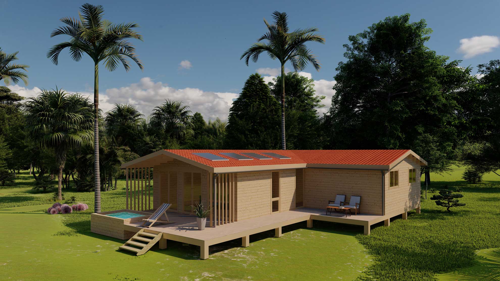 Luxurylittlehome - chalet en bois autonome et écologique chalet bois autonome clé en main