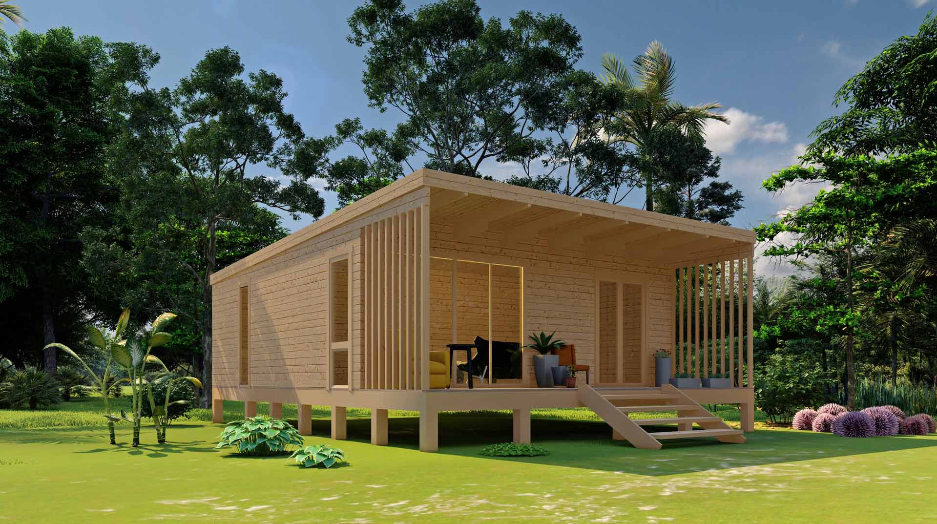 chalet autonome en eau