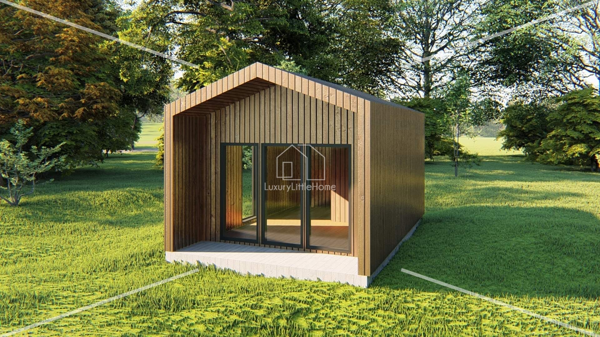 Chalet Wm 1 chalet ossature bois sans permis pas cher